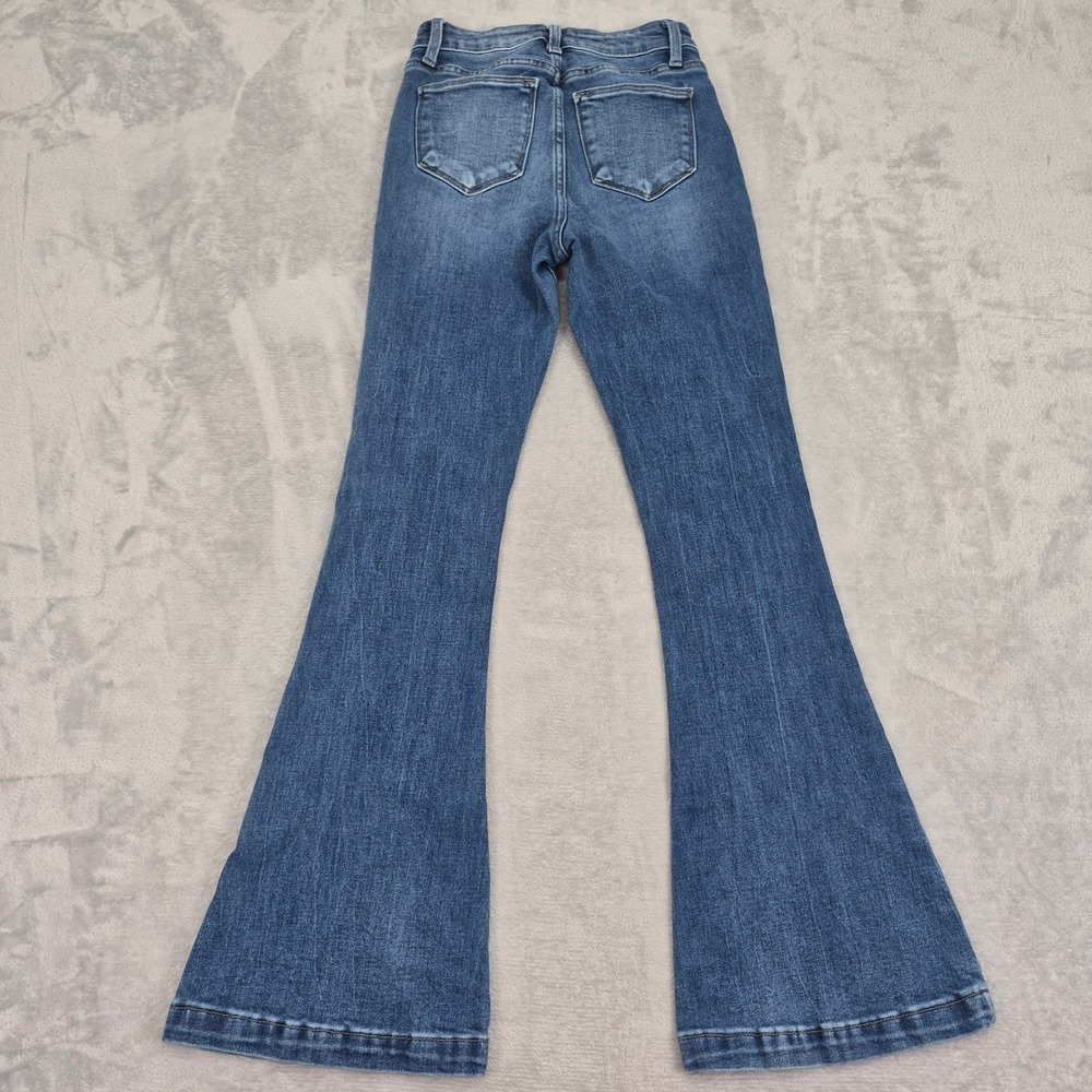 Bailey Made 1 (23) Women Medium Wash High Rise Flare Bell Bottom Jeans BMP1356F - Picture 7 of 8